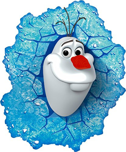 Frozen Olaf – Disney 3D Schneemann Elsa bedruckter Vinyl-Aufkleber für Wand und Tür (SS40011), Vinyl, Medium 320 x 385mm