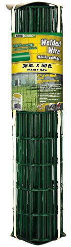 YARDGARD – 2 in. x 4 in. Mesh Welded Wire Fence – 36 in. x 50 ft. – 16‑Gauge Green Vinyl Coated Galvanized Steel – for Animal Enclosures | Garden Protection | Property Boundaries