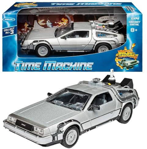 WELLY de Lorean Dmc Delorean Back to Future ii 2 Teil ZurÜck in Die Zukunft 1/24 Modellauto Modell Auto
