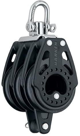 HARKEN 57 mm Carbo Air Block Dreier Wirbel Hundsfott 10 mm Schot | HK2605