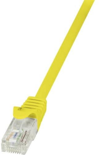 LogiLink CP1037U Cat.5e U/UTP Patch Cable, 1 Meter Length, Yellow, Yellow, 1 Meter Length