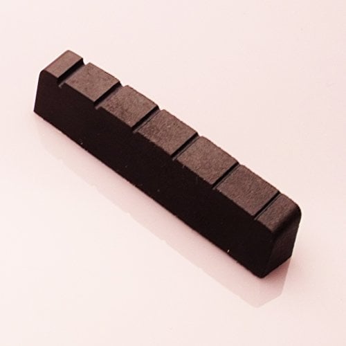 Black Graphite Left handed guitar top nut six string 43mm x 6mm