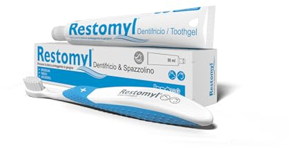 Restomyl Zahnpflege Set für Hunde & Katzen, Zahnbürste & Zahnpasta 50 ml