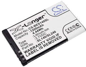 CS-BES140SL Akku 1200mAh Kompatibel mit [MyPhone] 6200, für [Evolveo] EP-600, für [Clarity] PAL, für [Doro] Primo 366, für [Bea-fon] SL140, SL240, SL360, für [Telekom] Speedphone 700 Ersetzt 380
