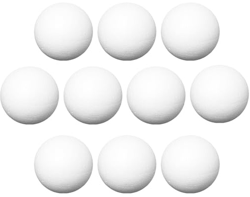 Ideen mit Herz Styropor-Kugeln | Styroporbälle für Paillettentechnik, Serviettentechnik, Filzen, Basteln, Heimwerk, DIY (Ø4 cm - 10 Stück)