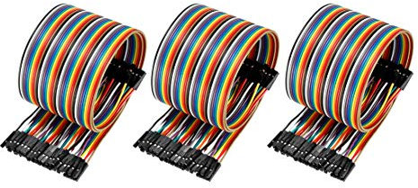 Sourcingmap Steckplatte, weiblich auf weiblich, 40 P, 2,54 mm, 51 cm, a18070300ux0370