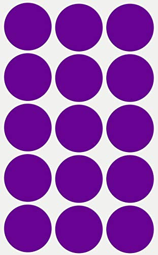 Etiketten Lila 30 mm Sticker – 3 cm Aufkleber 225 Stück von Royal Green