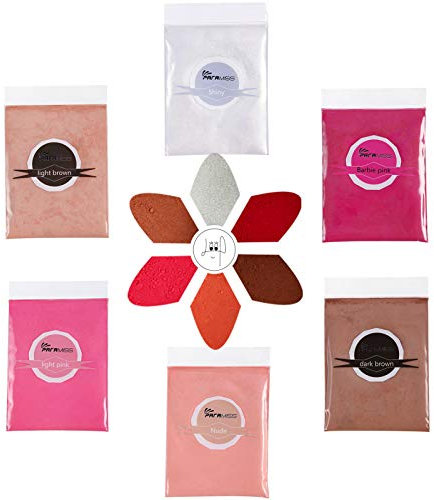 PARAMISS Lipgloss Farbe Natürliche Pflanzen 6 Farben Lipgloss Lippenstift Lidschatten Farbpigmente Pigmentpulver Farben Pigment für Lipgloss Base DIY Lipgloss Farben Selber Machen, 10g pro Packung