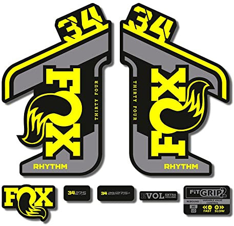 Adesivi compatibili con forcella bici Fox 34 Rhythm 2021
