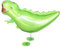 Airwalker Ballon grüner Dinosaurier laufendender Tier Luftballon Dino Drache Helium Walking Folienballon Deko für Kinder Geburtstag Party Hochzeit Kinder Geschenk JGA Dekoration Tierballons laufen