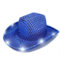 LEEMASING LED-Hut, Cowboy-Pailletten-Partykappe, blinkend, beleuchtet, Tanzparty, Cowboy, für Weihnachten, Halloween, Geburtstag, Hochzeit, Festival, Party (Blau)
