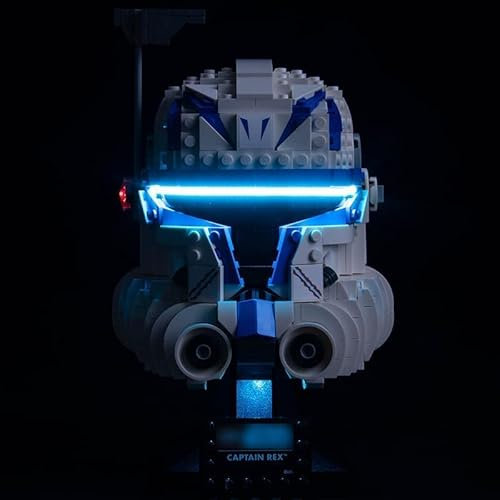 Led Licht Set für Lego 75349 Captain Rex Helm Set, Led Beleuchtungs Set für Lego Captain Rex Helm The Clone Wars Modell Sammlerstück (Kein Lego-Modell),Kreative Spielzeuglichter für Erwachsene