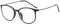 Suertree Blaulichtfilter Distanz Brille Leichte Kurzsichtige Brille Mode Myopia Brillen TR90 für Damen Herren Schwarz -3.5 Dioptrien