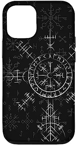 Keltischer Glücksbringer Wikinger Kompass Vegvísir - Celtic Vegvisir Hülle für iPhone 12/12 Pro