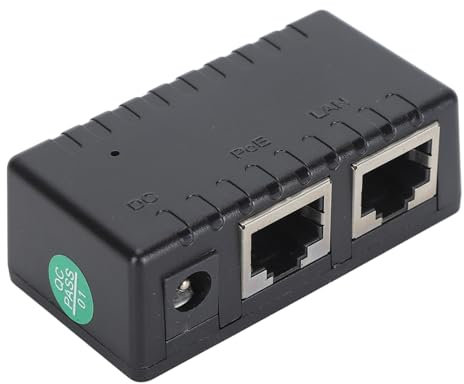 Gigabit POE Splitter for Wireless AP HD Webcam, POE Power Supply Adapter, 1000M High Speed, Easy Installation.