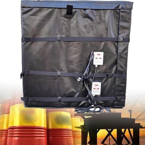 DPQYJPP IBC Ton Barrel Heater Ölfass-Thermodecke für den Außenbereich, 55 Gallonen/275 Gallonen Ölfassheizung, vollflächige Fassheizdecke für Heizung und Begleitheizung,275Gallon/1000L