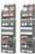 Lifewit Rangement Suspendu avec 5 Étagères 3 Crochets, Organisateur Suspendu avec 4 Poches Latérales, Étagères Suspendues Porte Mural pour Chambre, Salle de Bain, Cuisine, Van, Camping, 2 Paquets Gris