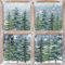Horaldaily 130 PCS Weihnachten Fenster Aufkleber Aufkleber, Weihnachtsbäume Schnee für Home Party Zubehör Schaufenster Glas Display Dekoration