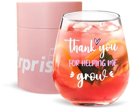 Danke, dass du mir hilfst, Lehrer Tasse zu wachsen Weinglas Lehrer Geschenke Danke Lehrassistent Wertschätzung für Lehrer im Ruhestand