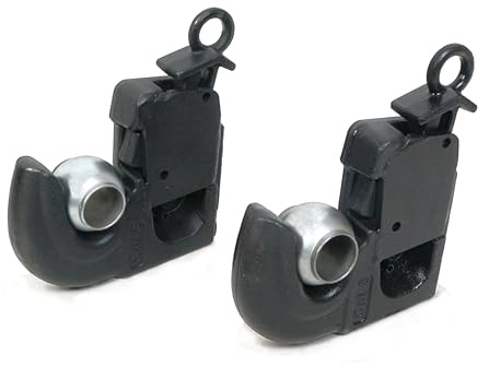 2 x Unterlenker Fanghaken Schnellkuppler + Kugeln Kat. 3 bis 206 KW/ 260 PS Traktor | Trecker | Schlepper | Fanghaken für Unterlenkerfanghaken |