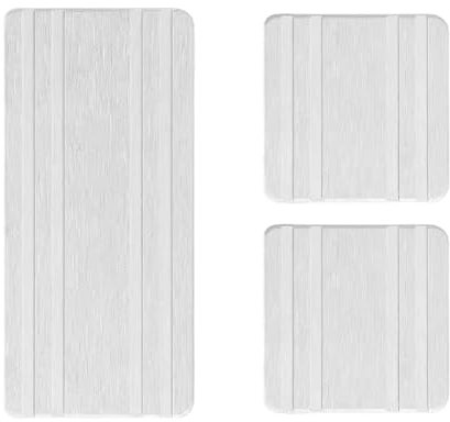 mivceklw Steintablett für Waschbecken, wasserabsorbierendes Diatomit-Tablett | Kieselgur-Untersetzer mit gerilltem Design - Schnell trocknender Mehrzweck-Spülbeckenbehälter für Zahnbürstenbecher und