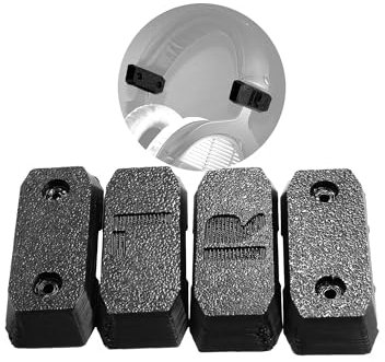 SplashNColor Ersatz-Schieberabdeckung für Beyerdynamic DT 770 / DT 880 / DT 990 Pro & HS 400 Kopfhörer – robuste schwarze Schieberabdeckungen zur Wiederherstellung des Looks und der Funktion für eine