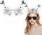 YUYWWAN Alien Haarreif, Weltraum Antennen Haarreifen Alien Kopfschmuck, Discokugel Haarreif Karneval Weltall Accessoires, Space Haarreif für Karnevalsparty Kostüme Zubehör (Silber-B)