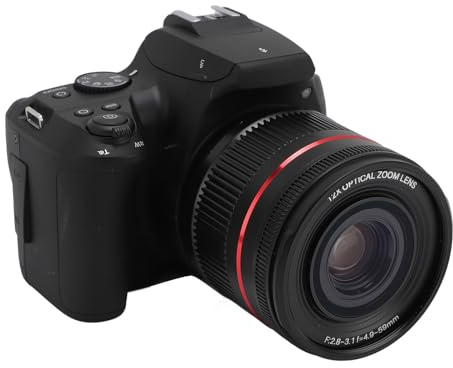 ASHATA Videocamera 4K 64MP Videocamera Zoom Ottico 12x, 3.0 Pollice Flip Screen Vlogging Camera per YouTube Podcast Fotocamera Anti Shaking Fotocamera Compatta per Viaggi