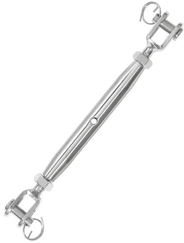 ZHOUXYFDC Tendeur Ridoir 2 pièces M6 (1/4 ) 6mm tendeur en Acier Inoxydable 316 mâchoire et mâchoire tendeur de câble tendeur de Fil tendeur