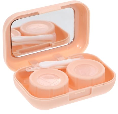 ERINGOGO Tragbarer Leichtes und Kompaktes und Abs aus Glas Kontaktlinsenbehälter Aufbewahrungsetui für Weiche Linsen für Outdoor und Tasche