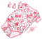 Alasum Outfits for Girls 3 Piece Baby Doll Set Summer Outfit Reborn Babydoll Clothes for 18-23 Inches Dolls
