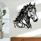 Generisch Pferdekopf Wanddeko Metall, Tierkopf Wanddeko Metall Schwarz, Landhaus Wanddeko, Schlafzimmer Deko Wand