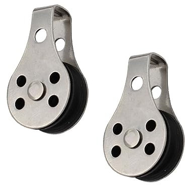 JOINPAYA 1 Satz Nylon Seilrolle Einzelrolle Bootsrolle Edelstahlrolle 2 Stück