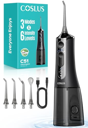 COSLUS C51 Hydropulseur Portable with Jet, 3 Modes, 6 Niveaux De Pression