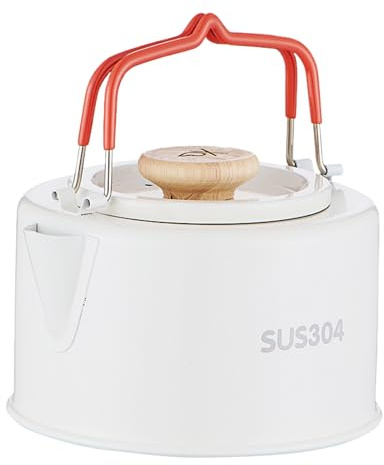 lisutupode Bollitore Per Campeggio | 1100 ml Acciaio Inossidabile Caffettiera Da Esterno,Bollitore Da Escursionismo Con Manico Antiscottatura - Per Caffè Fuoco Aperto Falò Campeggio All'Aperto Picnic