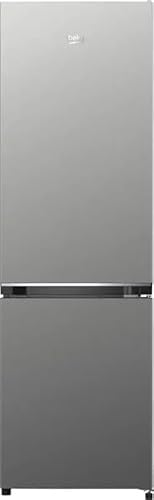 Beko B3RCSO255XB frigorifero con congelatore a libera installazione, 262 l capacità netta, 187 l frigorifero, 75 l congelatore, MinFrost, funzione Super congelamento, 3 cassetti congelatore, Inox