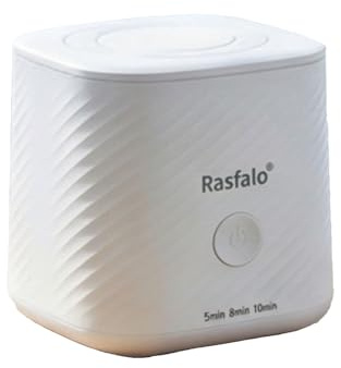 Rasfalo Ultraschallreinigungsgerät 48000Hz UV Ultraschallreiniger 200ML Dental Pod, Ultrasonic Cleaner für Zahnersatz, Retainer, Zahnschiene, Aligner, Prothesen, Schmuck Perlweiß