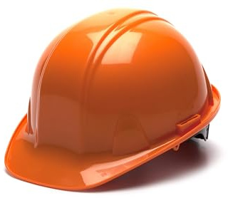 Pyramex Safety Products HP14040 Sl Series 4 pt. Snap Lock Suspension Hard Hat, Orange