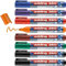 Edding 4-360-8-S2999 Whiteboardmarker Set Schwarz, Rot, Blau, Grün, Orange, Braun, Violett 8 St.