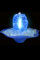 Glasbrunnen Blue Night mit Beleuchtung (Schalenfarbe: Blau)