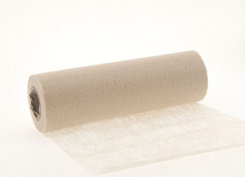 jb® 20m Tischband Tischläufer Tischvlies Vlies Vliesband Kommunion Konfirmation Tischdeko Band Dekostoff Deko Breite 23cm (beige)