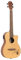 Ortega Guitars Bariton Ukulele Elektro-Akustisch – Bonfire Series – mit Cutaway – Fichte, Sapele, Natur (RU5CE-BA)