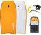Thurso Surf 106,7 cm leicht Bodyboard inklusive Pro Doppel Wirbel Bodyboard Leash und LUX Bodyboard Tasche. EPO Core, HDPE Slick unten, ixpe Deck. Azur und Sky, tangerine