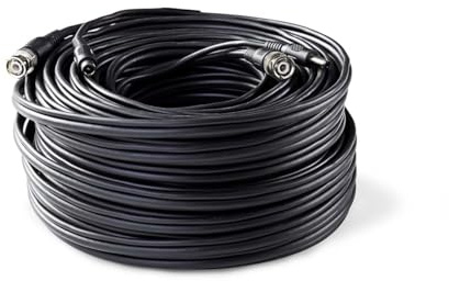 NEDIS CCTVCA10BK300 - Coaxial Cable BNC DC Connectors Straight Straight 30 m Black