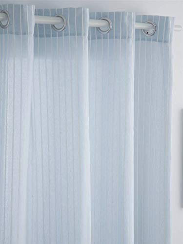 Sansa Gardine mit Ösen, gestreift, 150 x 260 cm, Rosa 150 x 260 cm blau