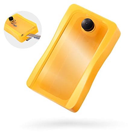 NEWISHTOOL Blade Disposal Container Storage Box, Safety to Dispose of Most 9mm 18mm Snap Off Utility Knife Blades, Portable Plastic Blades Breaker Bank with Magnet and Clip