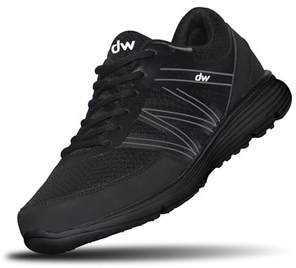 diawin Chaussures Larges orthopédiques pour Homme et Femme - Semelles Extérieures Extra Larges - Intérieur sans Couture pour Les Pieds Gonflés, diabétiques, Larges Ou Hallux - Chaussures De Sport