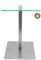 freeroom24 Designer Beistelltisch Glas Silber 30x30x80cm - Wohnzimmertisch modern - stabiler Couchtisch - praktischer Coffee Table eckig - kleiner Kaffeetisch - Glastisch - Sofatisch - Made in Germany