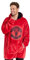 Manchester United F.C. Oversized Hoodie Blanket For Men, Man U Football Gifts (Red)