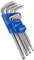 S&R Set de 10 clefs Allen hexagonales longues males à embout sphérique. Diam: 1,5/2/ 2,5/3/ 4/5/ 6/7/ 8/10 mm